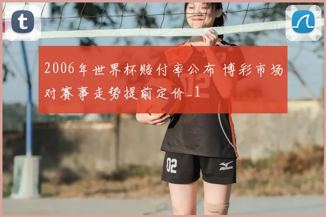 2006年世界杯赔付率公布 博彩市场对赛事走势提前定价_1